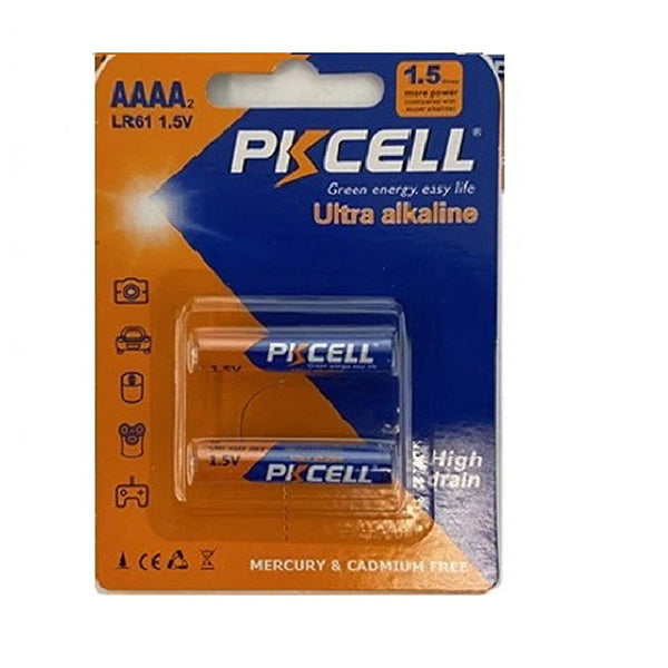 PKcell Electronics Accessories Blue / Brand New PKcell AAAA Alkaline Battery 1.5 Volt Pack of 2 for Household Items, Electronic Products LR61 - AAAA