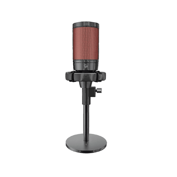 Porodo Audio Black / Brand New Porodo, Gaming Professional RGB Condenser Microphone with Extension Stand