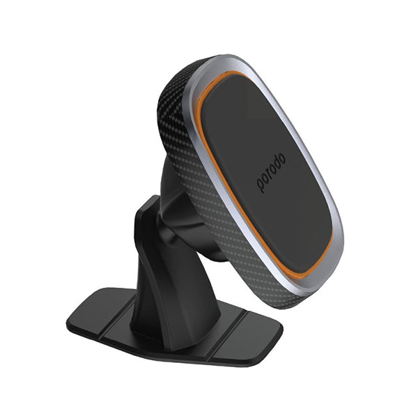 Porodo Communications Black / Brand New Porodo, Car Mount Aluminum Magnetic Car Mount Air-vent & Stick-on Holder Combo Mount Dashboard Mobile Phone Holder