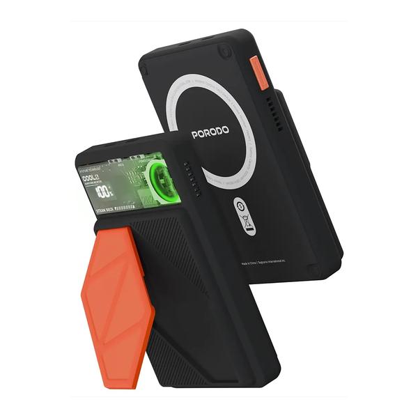 Porodo Electronics Accessories Black / Brand New Porodo 10000mAh MagSafe Power Bank with Smart Thermal Cooling