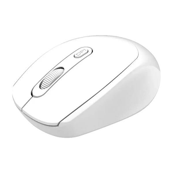 Porodo Electronics Accessories White / Brand New Porodo 1600DPI Wireless Mouse Dual Mode, Bluetooth & 2.4GHz Dongle, PDETK04
