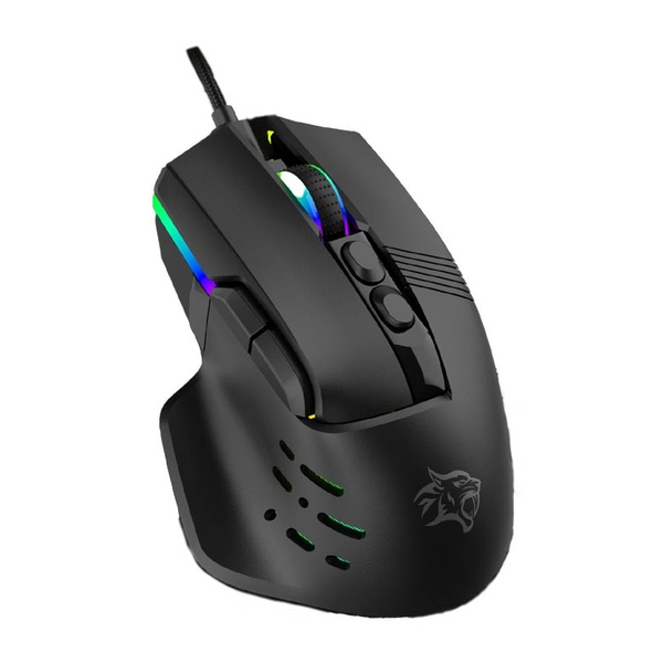 Porodo Electronics Accessories Black / Brand New Porodo Gaming 9D Wired Mouse DPI 12800 with 13 Modes RGB Light, PDX320