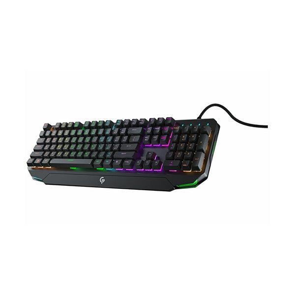 Porodo Electronics Accessories Porodo Gaming Mechanical Gaming Keyboard Ultra With Rainbow Lighting And Aluminum Panel, PDX217-GY