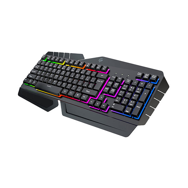 Porodo Electronics Accessories Black / Brand New Porodo, PDX212 Metal Frame USB Wired Gaming Keyboard With Lighting Effects And Multi-Media Keys For Computer