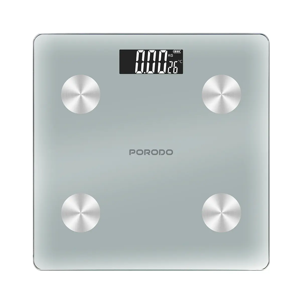 Porodo Health Care White / Brand New / 1 Year Porodo Lifestyle Gravis Smart Body Fat & BMI Scale