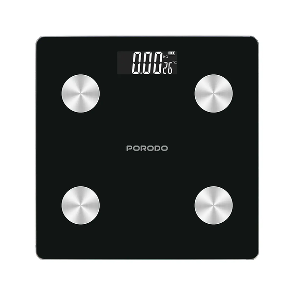 Porodo Health Care Black / Brand New / 1 Year Porodo Lifestyle Gravis Smart Body Fat & BMI Scale