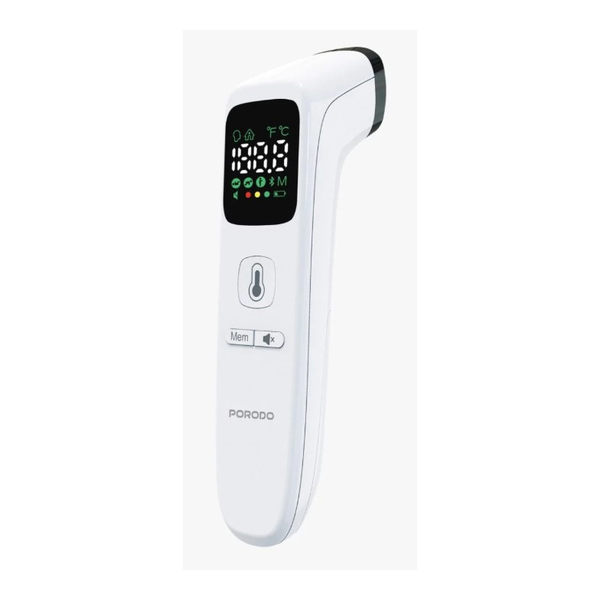 Porodo Health Care White / Brand New / 1 Year Porodo LivOon Multi-Mode Digital Infrared Thermometer with LED Display, PDFCIR202WH