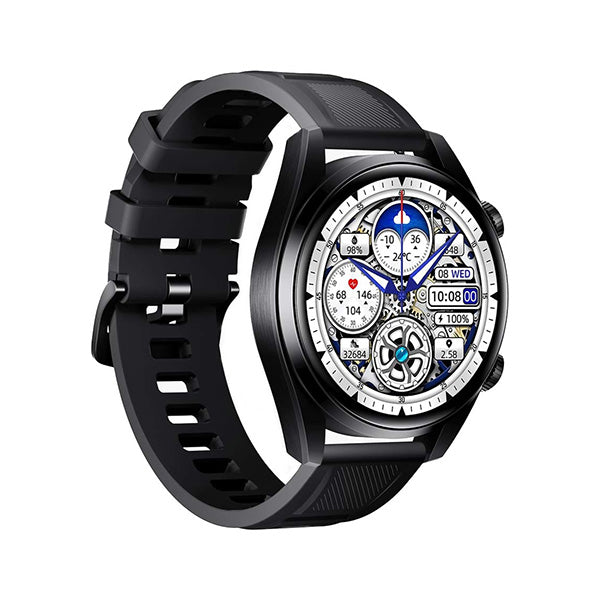 Porodo Jewelry Black / Brand New Porodo, Nebula Smart Watch Black Dial with Black Silicone Band