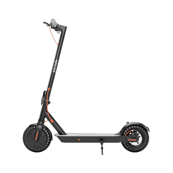 Porodo Outdoor Recreation Black Porodo Electric Scooter 6.6AH with Helmet and Phone Mount, PD-ESCH-BK