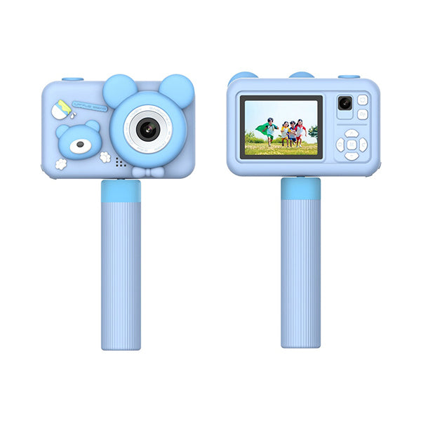 Porodo Blue / Brand New Porodo, Kids Digital Camera with Tripod Stand 26MP 1080P 400mAh