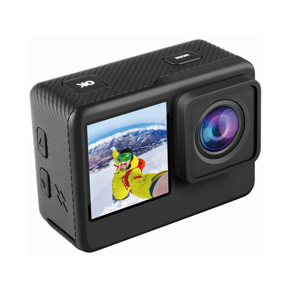 Porodo Porodo Lifestyle Go Act Waterproof UHD Dual Display Action Camera 900mAh, PD4KACAMBK