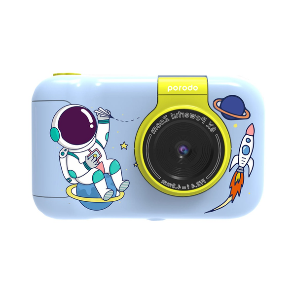 Porodo Blue / Brand New Porodo Lifestyle Kids Flip Digital Camera With Tripod Stand, PD-LFST014