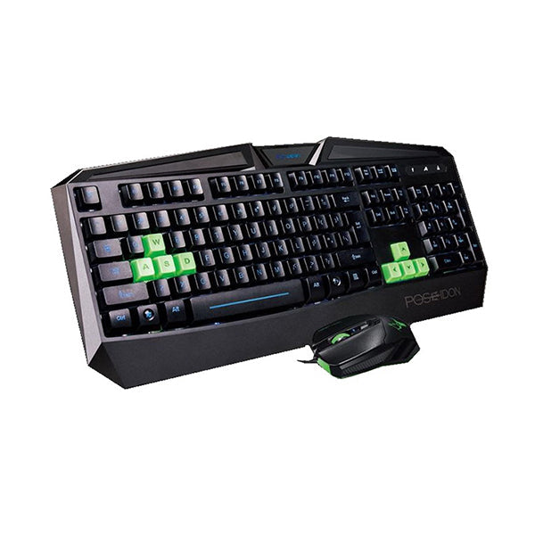 Poseidon Electronics Accessories Black / Brand New Poseidon Wired Gaming Keyboard with Mouse for Desktop Computer PC Laptop - W7D