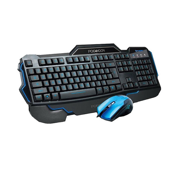 Poseidon Electronics Accessories Black / Brand New Poseidon Wired Gaming Keyboard with Mouse for Desktop Computer PC Laptop - W9D