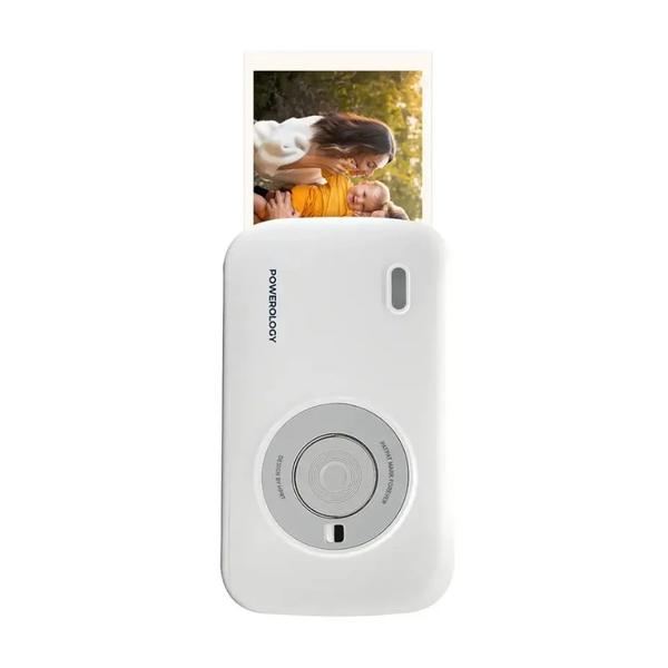 Powerology Photography White / Brand New Powerology Instant Print 2.2×3.4" Cartridge, 300 DPI, Thermal inkless printing, Print Time approximately 40 seconds, 20 sheets of thermal paper
