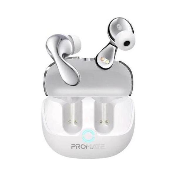 Promate Audio White / Brand New Promate Baton High-Definition Hybrid ANC TWS Earbuds with IntelliTouch