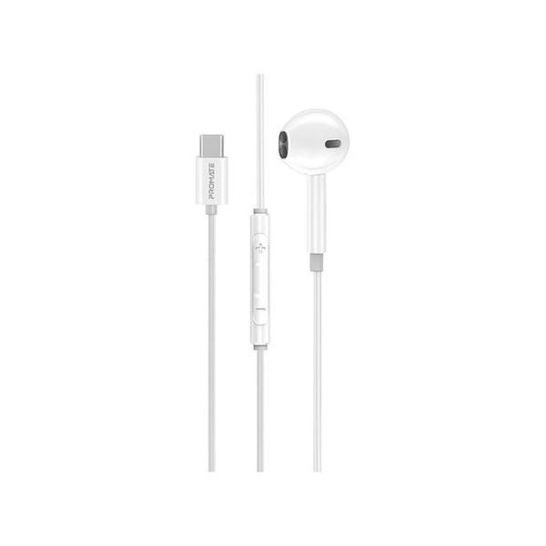 Promate Audio White / Brand New Promate Earbuds with USB-C Connector Ergonomic In-Ear USB-C