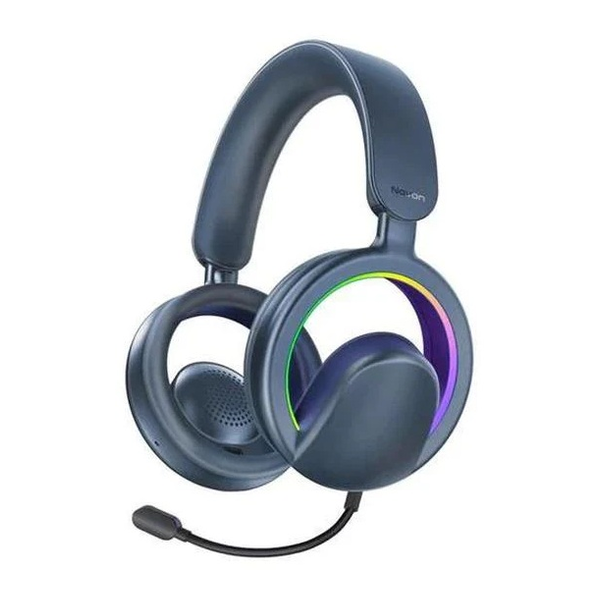 Promate Audio Blue / Brand New / 1 Year Promate NOVON High-Fidelity Open Ear Wireless Over-Ear Headphones with Detachable Mic