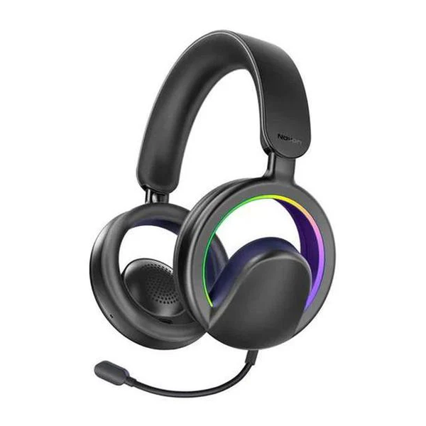 Promate Audio Black / Brand New / 1 Year Promate NOVON High-Fidelity Open Ear Wireless Over-Ear Headphones with Detachable Mic