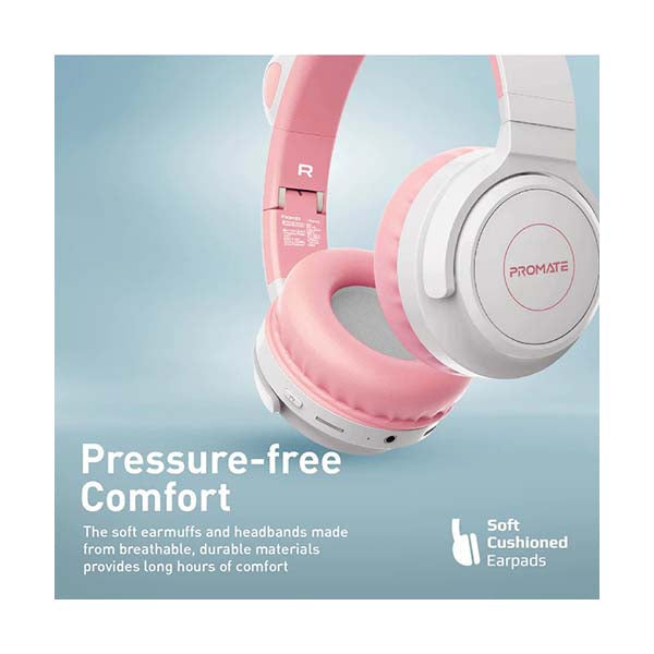 Promate Audio Pink / Brand New / 1 Year Promate, Panda, KidSafe Kawaii Style Wireless Kids Headset