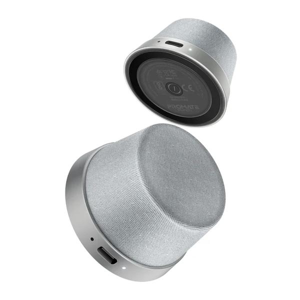 Promate Audio Silver / Brand New / 1 Year Promate PUNCH High-Fidelity Mini Bluetooth Speaker with MagSafe Compatible Base