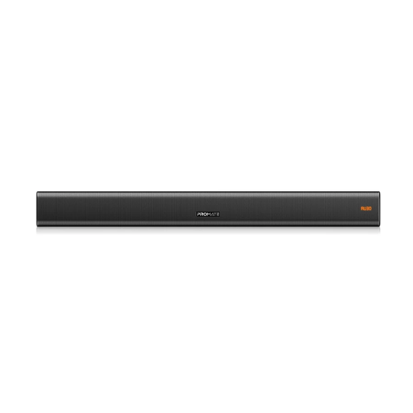 Promate Audio Black / Brand New / 1 Year Promate STREAMBAR-30.EU 30W BassBoost™ SoundBar with Subwoofer