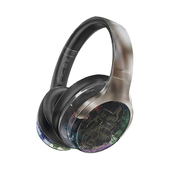 Promate Audio Bronze / Brand New Promate, Transtune ANC Wireless Headphones With RGB - TRANSTUNE