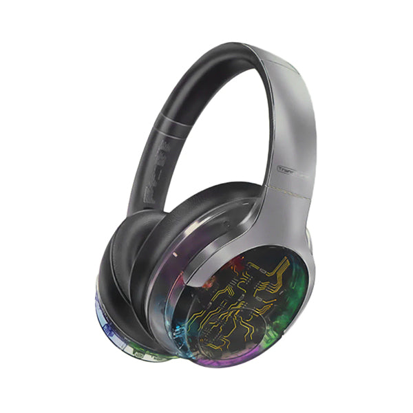 Promate Audio Silver / Brand New Promate, Transtune ANC Wireless Headphones With RGB - TRANSTUNE