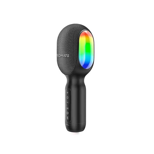 Promate Audio Black / Brand New / 1 Year Promate, VocalMic, a 5-in-1 Wireless Karaoke Microphone and Speaker with Dynamic RGB Lights