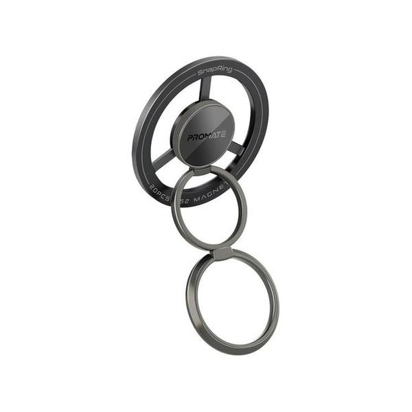 Promate Communications Grey / Brand New / 1 Year Promate SnapRing 360° Rotating Magnetic Smartphone Ring Holder