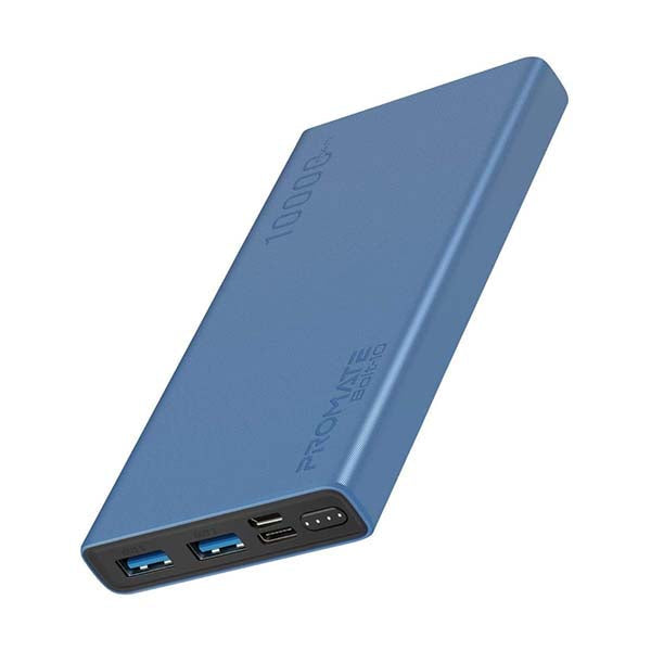 Promate Electronics Accessories Blue / Brand New / 1 Year Promate, Bolt-10, Compact Smart Charging Power Bank with Dual USB Output