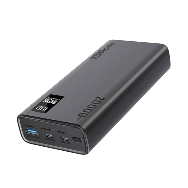 Promate Electronics Accessories Black / Brand New / 1 Year Promate, Bolt-20PD, Compact Smart Charging Power Bank with 20W PD Dual USB-C and 22.5W USB-A Ports