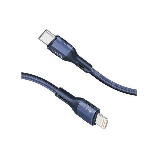 Promate Electronics Accessories Blue / Brand New Promate FletchLink-Ci Tough-Built 27W Power Delivery USB-C to Lightning Cable