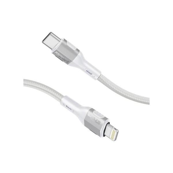Promate Electronics Accessories Grey / Brand New Promate FletchLink-Ci Tough-Built 27W Power Delivery USB-C to Lightning Cable