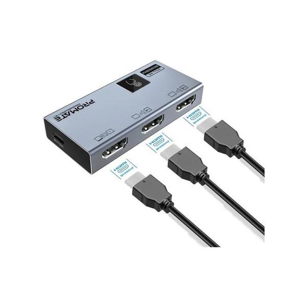 Promate Electronics Accessories Brand New / 1 Year Promate MediaSwitch-2T Ultra-HD 8K@60Hz HDMI Switch
