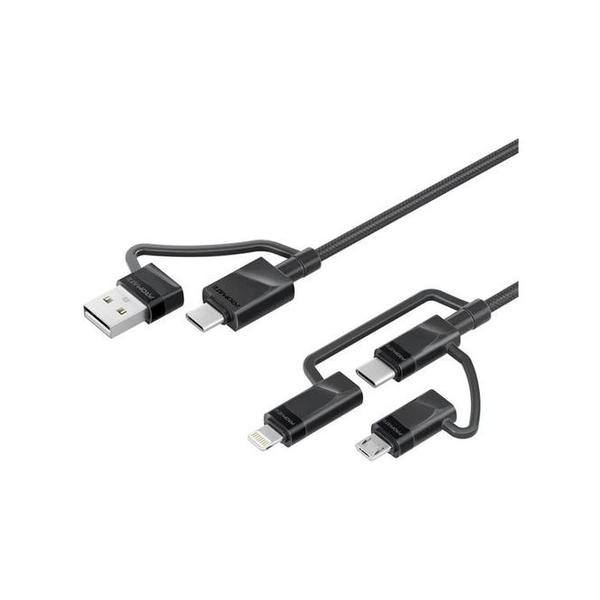 Promate Electronics Accessories Black / Brand New Promate PentaPower 6-in-1 Hybrid Multi-Connector cable for Charging & Data Transfer