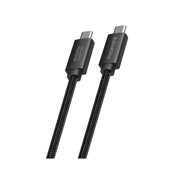 Promate Electronics Accessories Black / Brand New / 1 Year Promate, PrimeLink-C40, 40Gbps SuperSpeed USB4 Cable