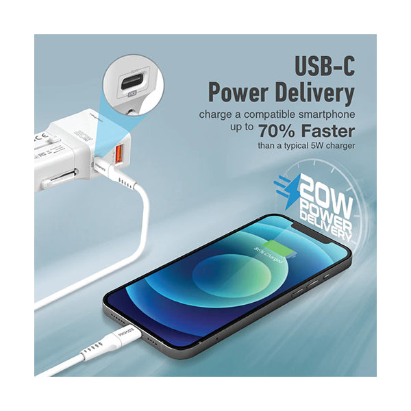 Promate TriPlug-PD20 Sleek Universal Adapter PD QC3.0 Price in Lebanon ...