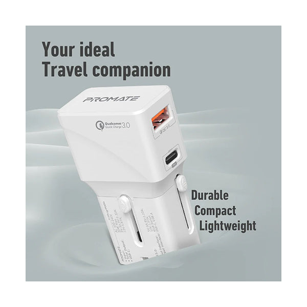 Promate TriPlug-PD20 Sleek Universal Adapter PD QC3.0 Price in Lebanon ...