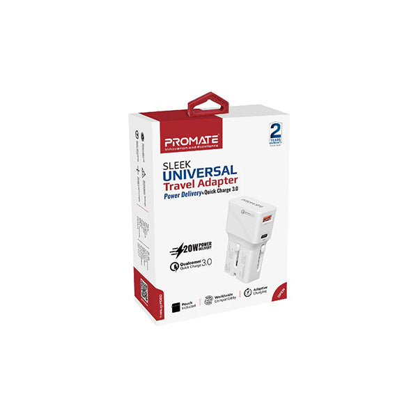 Promate TriPlug-PD20 Sleek Universal Adapter PD QC3.0 Price in Lebanon ...