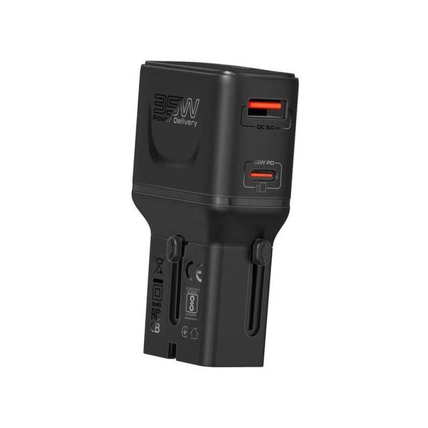 Promate Electronics Accessories Black / Brand New / 1 Year Promate TriPlug-PD35 35W Power Delivery Multi-Port Travel Adapter