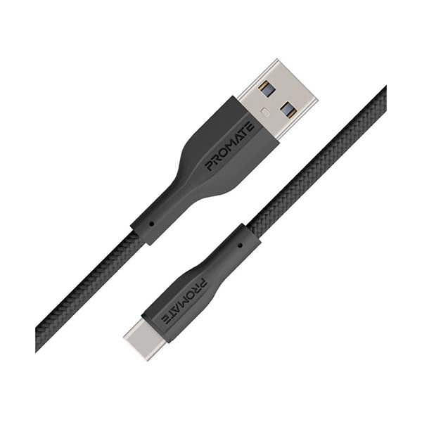 Promate Electronics Accessories Black / Brand New / 1 Year Promate, XCord-AC, Super Flexible Data, and Charge USB-C Cable