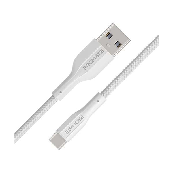 Promate Electronics Accessories White / Brand New / 1 Year Promate, XCord-AC, Super Flexible Data, and Charge USB-C Cable