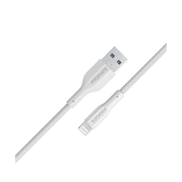 Promate Electronics Accessories White / Brand New / 1 Year Promate, XCord-Ai, High Tensile Strength Data & Charge Cable for Apple Devices