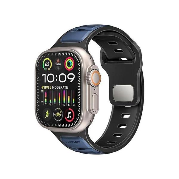 Promate Jewelry BLUE / Brand New Promate SiliBand-DC Durable Two-Toned Silicone Sporty Watch Band