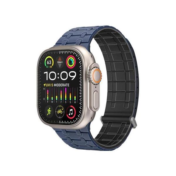 Promate Jewelry Navy Blue / Brand New Promate Track Premium Magnetic Silicone with Metal Loop Watch Strap