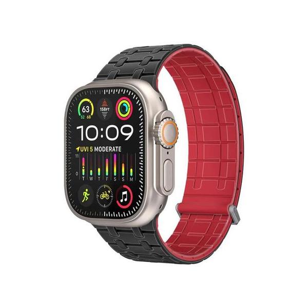 Promate Jewelry Black / Brand New Promate Track Premium Magnetic Silicone with Metal Loop Watch Strap