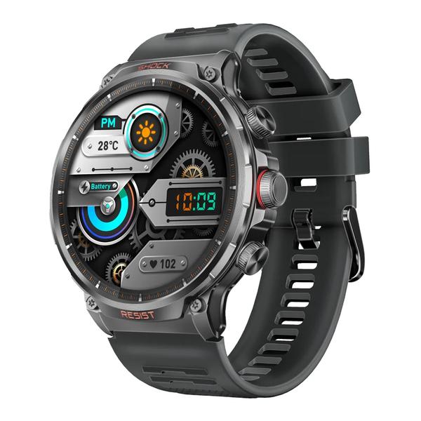 Promate Jewelry Black / Brand New / 1 Year Promate XWATCH-R20 Tough-Built Fitness Tracker Smartwatch with BT Calling