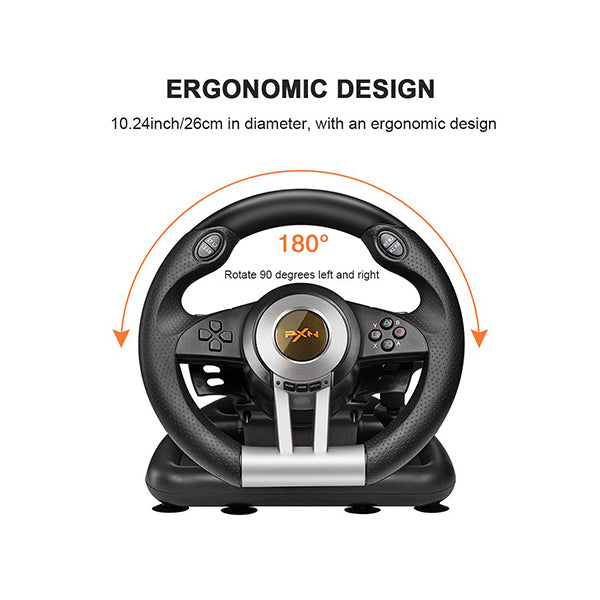 PC-stuurwiel Game Racing Wheel, 270 graden universeel USB Car Sim Race- stuurwiel met pedalen voor PS4,PS3,PS2,PC,X360,NS Switch Double the comfort PC-stuurwiel Game Racing Wheel, 270 graden universeel USB Car Sim Race- stuurwiel met pedalen voor PS4,PS3,PS2,PC,X360,NS Switch Double the comfort