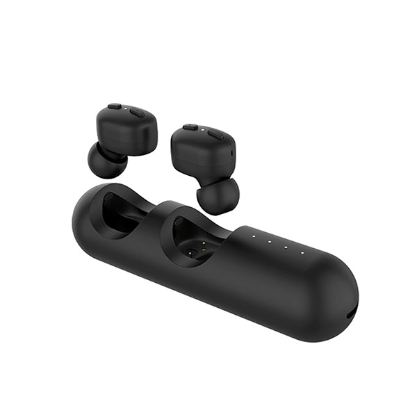 Qcy Audio Black / Brand New QCY Bluetooth Earbuds Wireless In-Ear Headphone for Hands-Free Calling and Music with Portable Charger - T1MINI